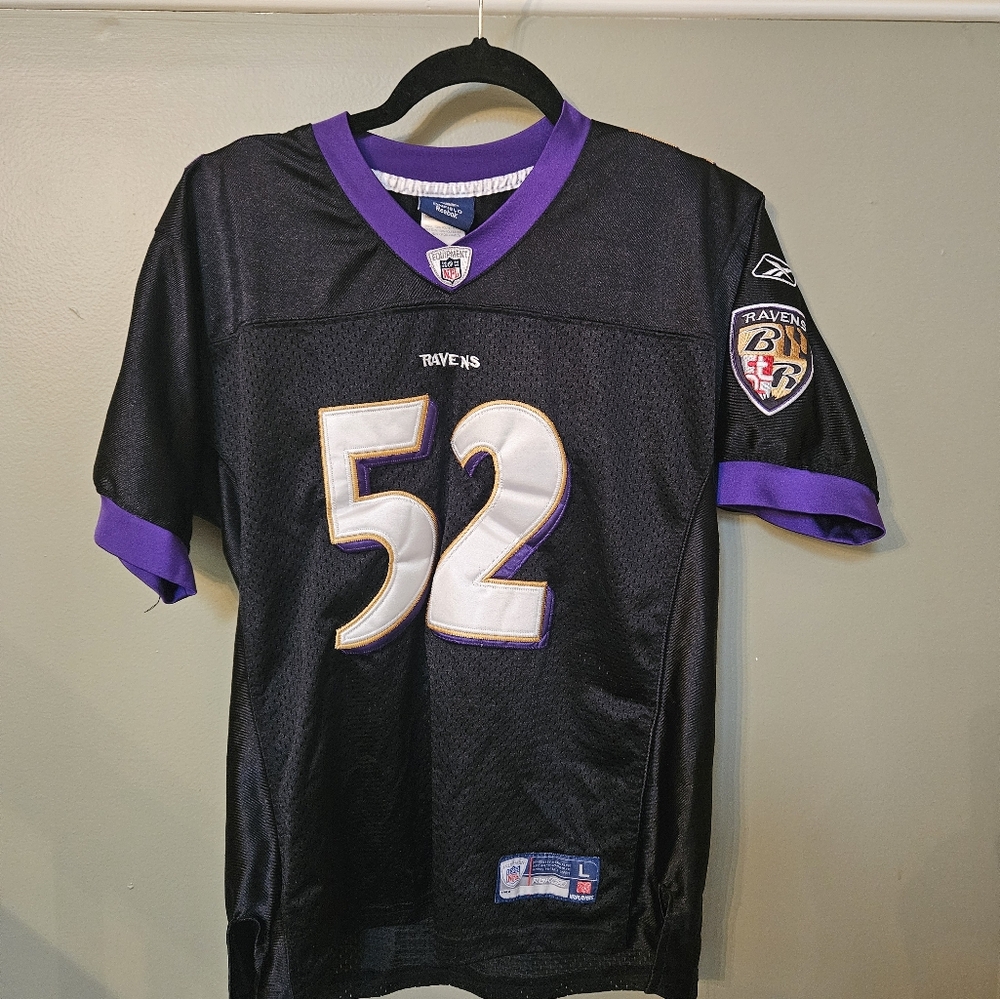 Reebok Youth Large (14-16) NFL Baltimore Ray Lewis Jersey